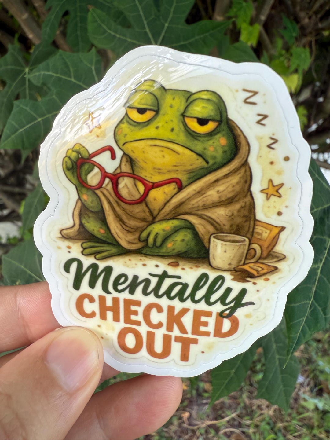 Sarcastic Watercolor Frog Sticker: Funny Laptop Decal - Etsy