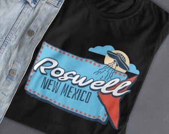 Camisa Roswell Novo México, Roswell UFO Roswell NM Camiseta Espaço Alienígena Área 51 Leve-me com você Presente alienígena engraçado para ele Ufo Lover 1947