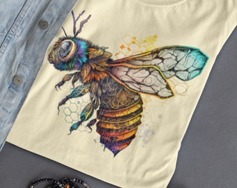 Buzz-Worthy Bee Tee for Nature: Honey Bee Shirt, imker, cadeau natuurliefhebber, insect T-shirt, shirt Save Bees, bijenbehoud, bijenliefhebber