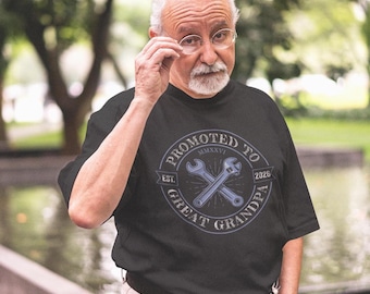 Great Grandpa Shirt, Unisex Softstyle T-Shirt, Promoted to Great Grandpas Gift, Pregnancy Announcement, Great Grandpa Gift,  Custom Shirt