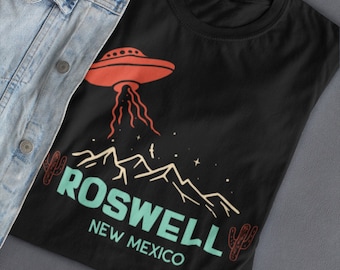 Camisa Roswell Novo México, Roswell UFO Roswell NM Camiseta Espaço Alienígena Área 51 Leve-me com você Presente alienígena engraçado para ele Ufo Lover 1947