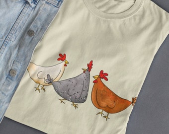 Love Chickens Shirt, Mothers Day Chicken, Mother Hen Tshirt, Chicken Mama Gift, Farm Animals, Chicken Lover, Chicken Shirts,