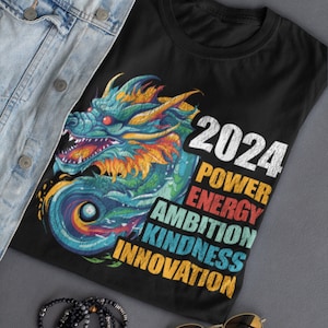 Cadeau t-shirt pour le nouvel an chinois, chemise dragon, nouvel an 2024, année du dragon, nouvel an lunaire, 2024 CNY, nouvel an vietnamien, effet vieilli