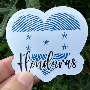 Honduras Sticker, Country Love Stickers, Love My Country, Country Stickers, Countries of the World Honduran Pride Vinyl Gift Laptop Sticker