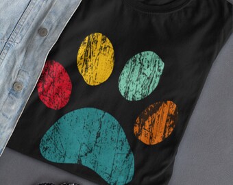 Dog Lover Shirt, Dog Heart Shirt Paw Heart Shirt Paw Love Shirt Paw Love Tee Paw Print Heart Shirt Paw Print Shirt Gift for Veterinarian
