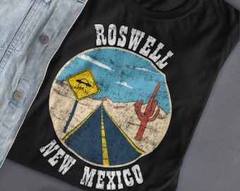Camisa Roswell Novo México, Roswell UFO Roswell NM Camiseta Espaço Alienígena Área 51 Leve-me com você Presente alienígena engraçado para ele Ufo Lover 1947