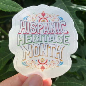 spanish heritage sticker, hispanic heritage month, latina