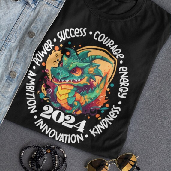 Chinese New Year Tshirt Gift Dragon Shirt 2024 New Year Year of