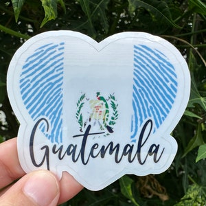 Guatemala Sticker, Country Love Stickers, Love My Country, Country Stickers, Guatemalan Pride Vinyl Gift Laptop Sticker Guatemala Flag