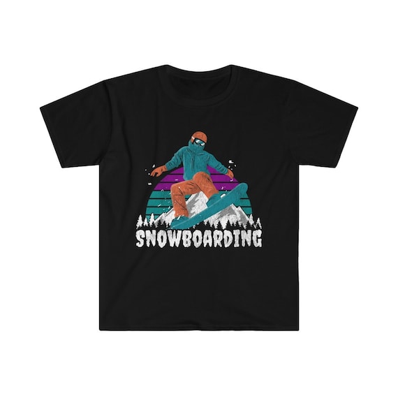 If Snowboard Anciennement Facile Appel It Ski T-Shirt 100% En Coton