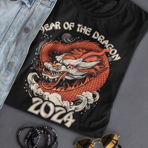 Chinees Nieuwjaar Tshirt Gift, Dragon Shirt, 2024 Nieuwjaar, Jaar van de Draak, Lunar New Year, CNY 2024, Vietnamees Nieuwjaar, Tet 2024