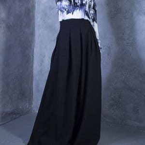 Black Skirt, Plus Size Maxi Skirt, Gothic Skirt, Steampunk Skirt, Gothic Clothing, Long Maxi Skirt, Bridesmaid Skirt, Evening Skirt