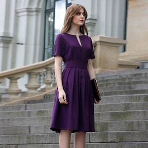 purple dress for women