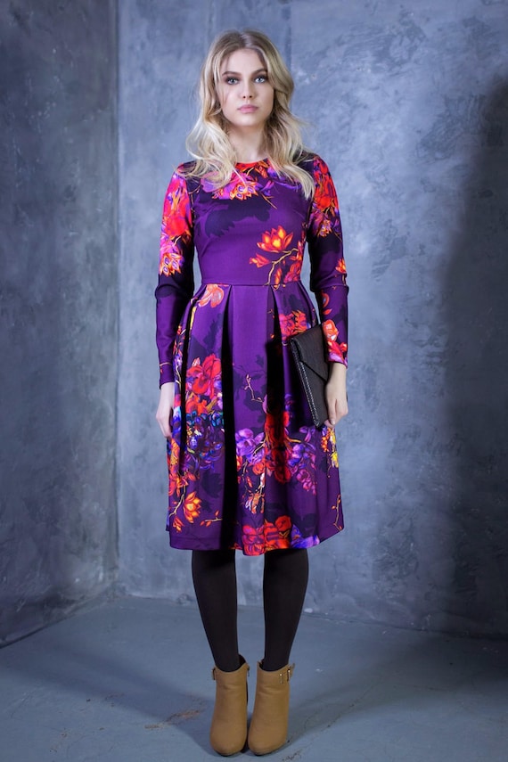 trendy purple dress Feminine Love Lavender Purple Ruffled Dress, Large - The Mint Julep Boutique