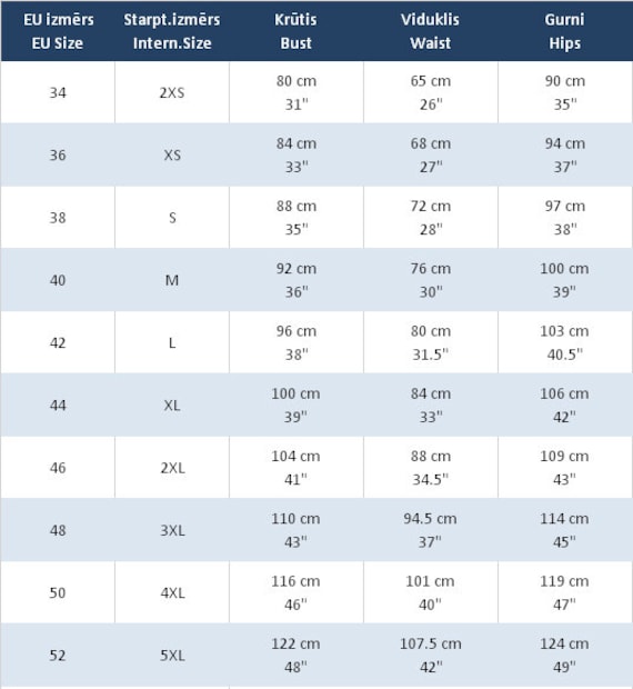 mid length pleated skirts size chart