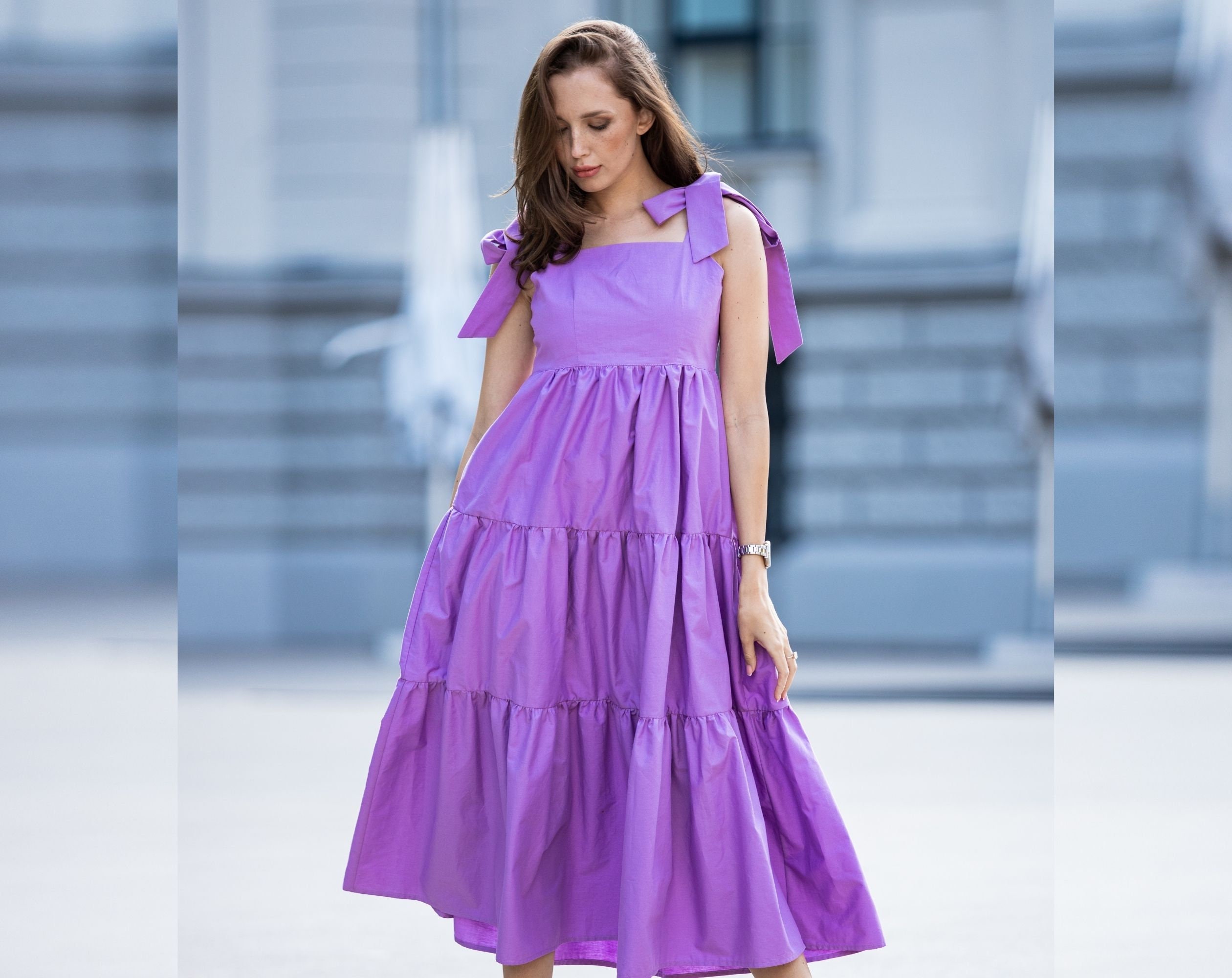 Lilac 2025 tiered dress