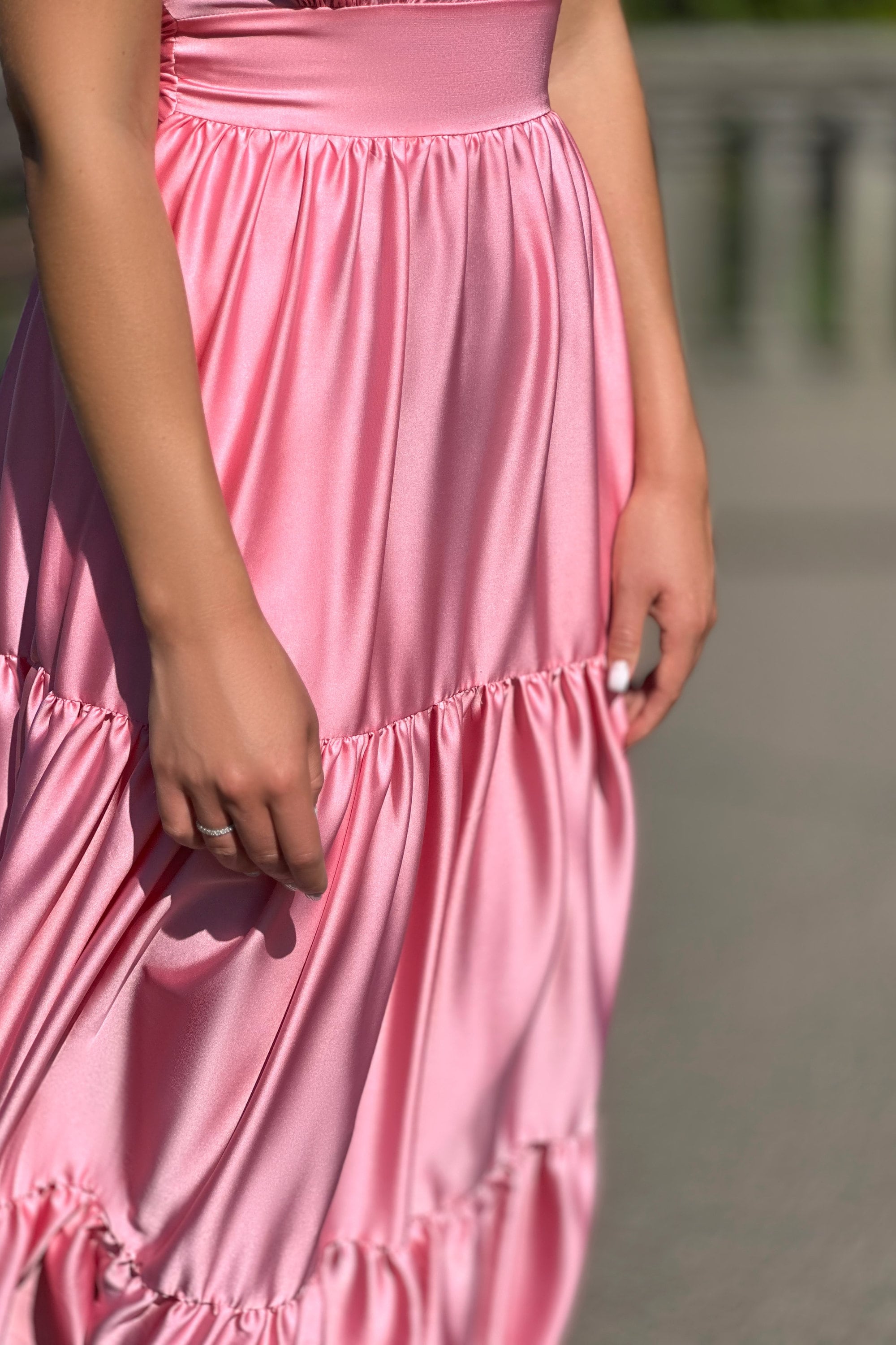 Barbie Bridesmaid Dress, Maxi Dress, Tiered Floor Length Dress, Evening Gown, Rose Wedding Guest Dress, Plus Size Clothing, Barbie Pink Barbie Bridesmaid Dress, Maxi Dress, Tiered Floor Length Dress, Evening Gown, Rose Wedding Guest Dress, Plus Size Clothing, Barbie Pink