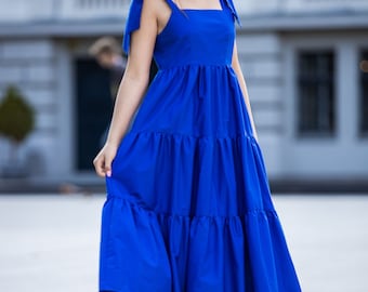 white christmas dresses Royal Blue Dress for Girl | Ana Girl Dress Royal Blue main image 1