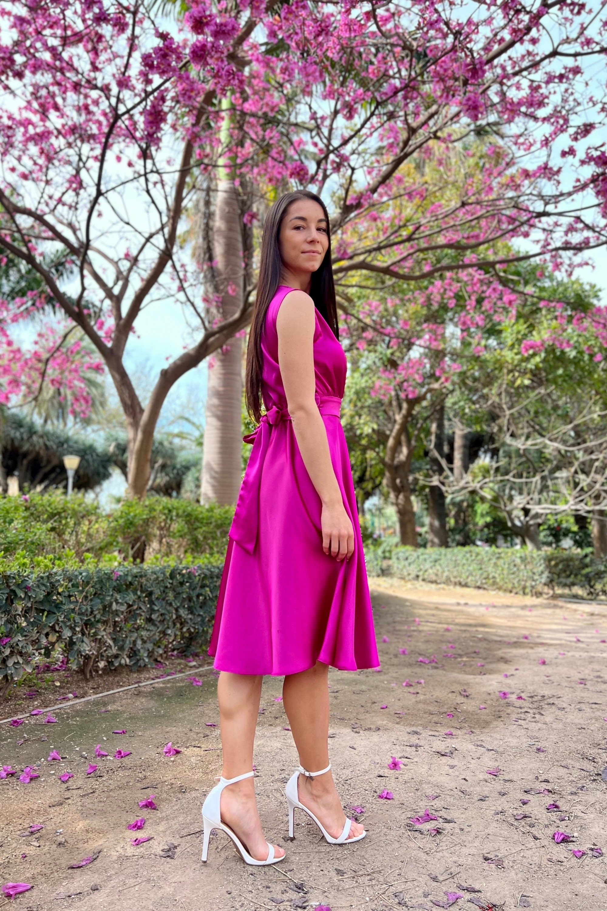 fuchsia bridesmaid dresses amazon Fuchsia Bridesmaid Dress,Trumpet Bridesmaid Dress,Satin Off the Shoulder Bridesmaid Dress,BD00013, US20W / Red