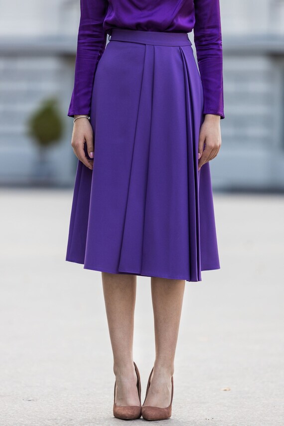 Jupe plissée violette 2025