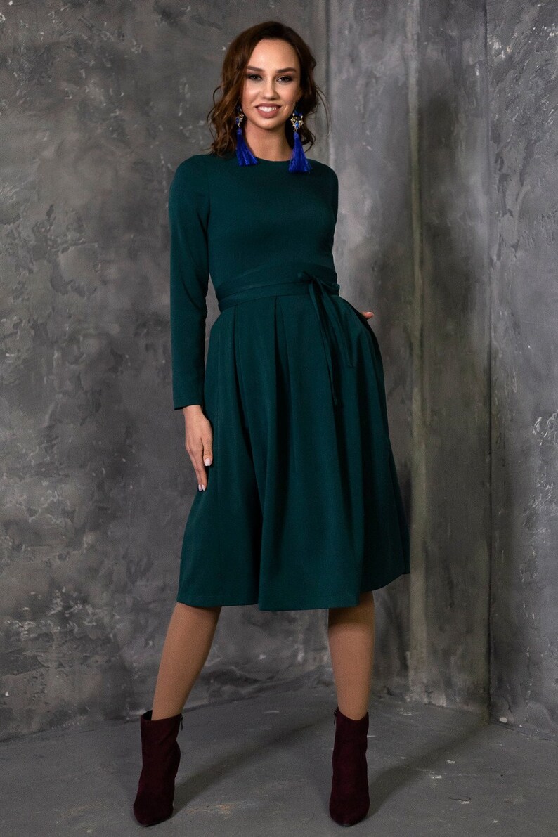 Mustard Dress Yellow Dress Plus Size Clothing Dress For Etsy