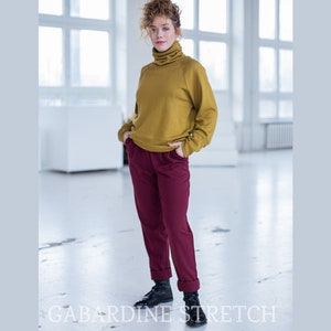 Casual women pants, Burgundy pants, Plus Size Clothing, Straight Pants, Elegant Pants, Women trousers, different colours, Classical Pants