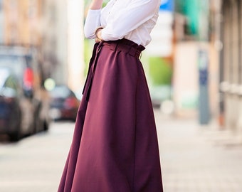 Jupe longue mauve sale