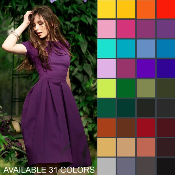 Plus Size Purple Cocktail Dress