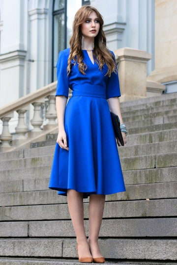 tiered blue dress KissProm Light Straps with Bows Mermaid Satin Long Bridesmaid Dress, Sky Blue / 18 Color:black/nude bridal nightgown V2109 | Vogue Patterns Floor length