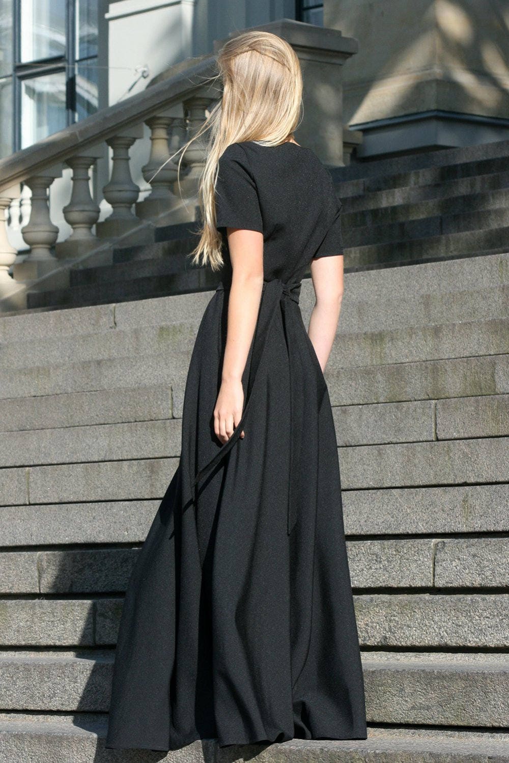 Maxi Dress, Black Dress, Gothic Clothing, Vampire Dress