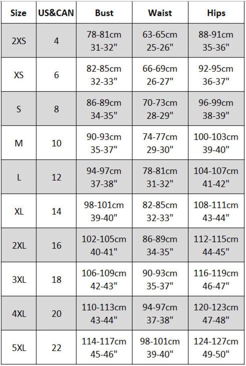 Guide de taille internationale et tableau de mesure image 0