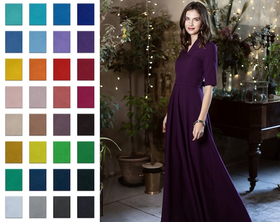 Kreiskleid, Kleid, Fit Maxikleid, Faltenkleid, Ballkleid, Jerseykleid, Frauen Kleid, Minimalistisches Abendkleid Bodenkleid, And Flare