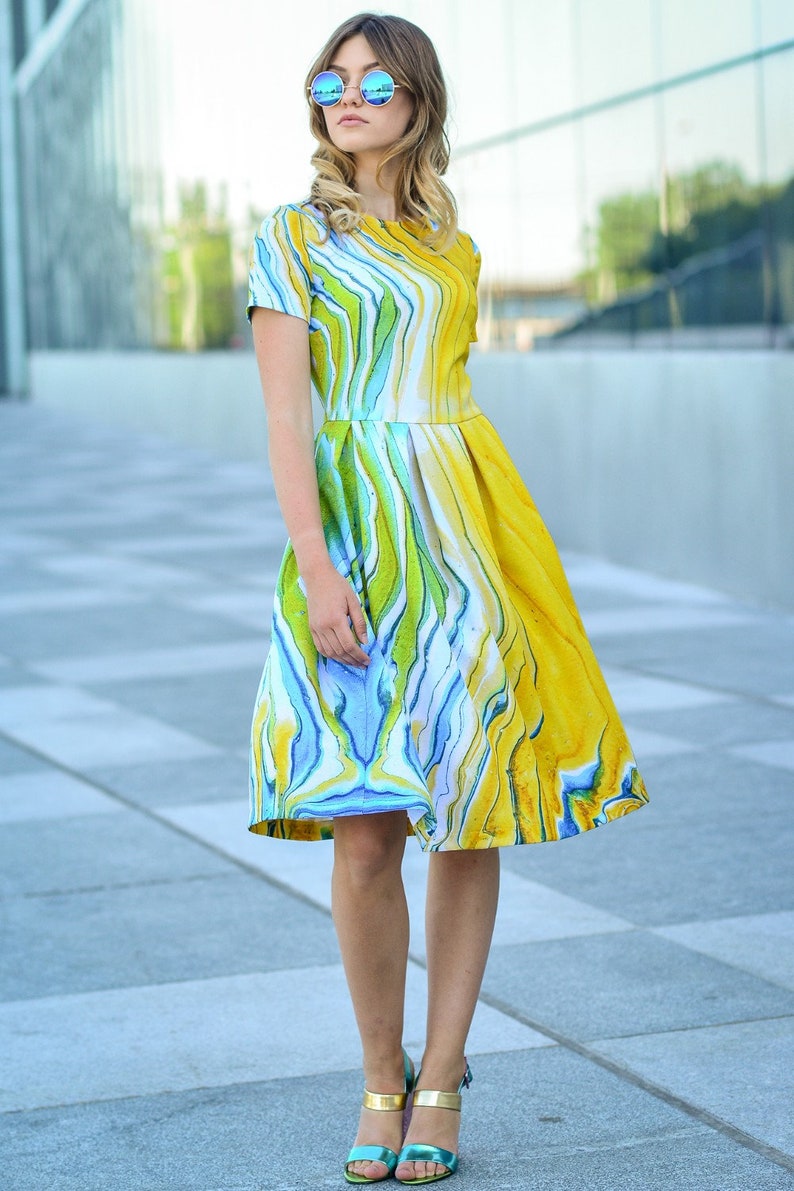 Dress For Women Plus Size Summer Dress Yellow Dress Beach | Etsy