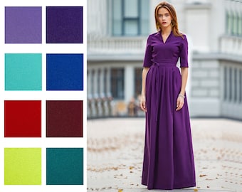 Purple Maxi Dress - Etsy