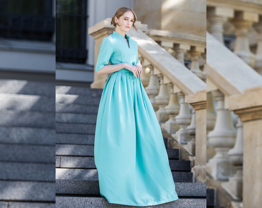 Margaux | Women's Wedding Guest Pleated Dress Evening main image 1