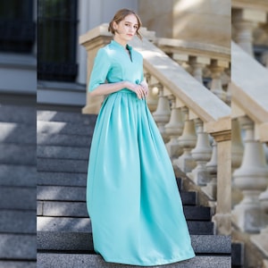 Pleated Maxi Dress, Evening Gown, Wedding Guest Dress, Floor Length Dress, Bridesmaid Dress, Summer Event Dress, Plus Size Clothing,Bohemian