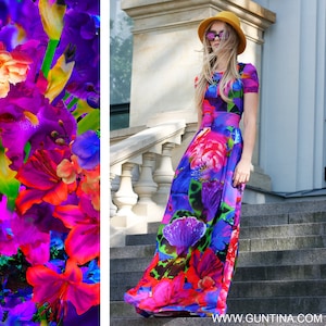 Maxi Dress, Floral Dress, Women Dress, Bohemian Clothing, Fashion Dress, Flower Dress, Floor Length Dress, Long Dress, Bridesmaid Dress