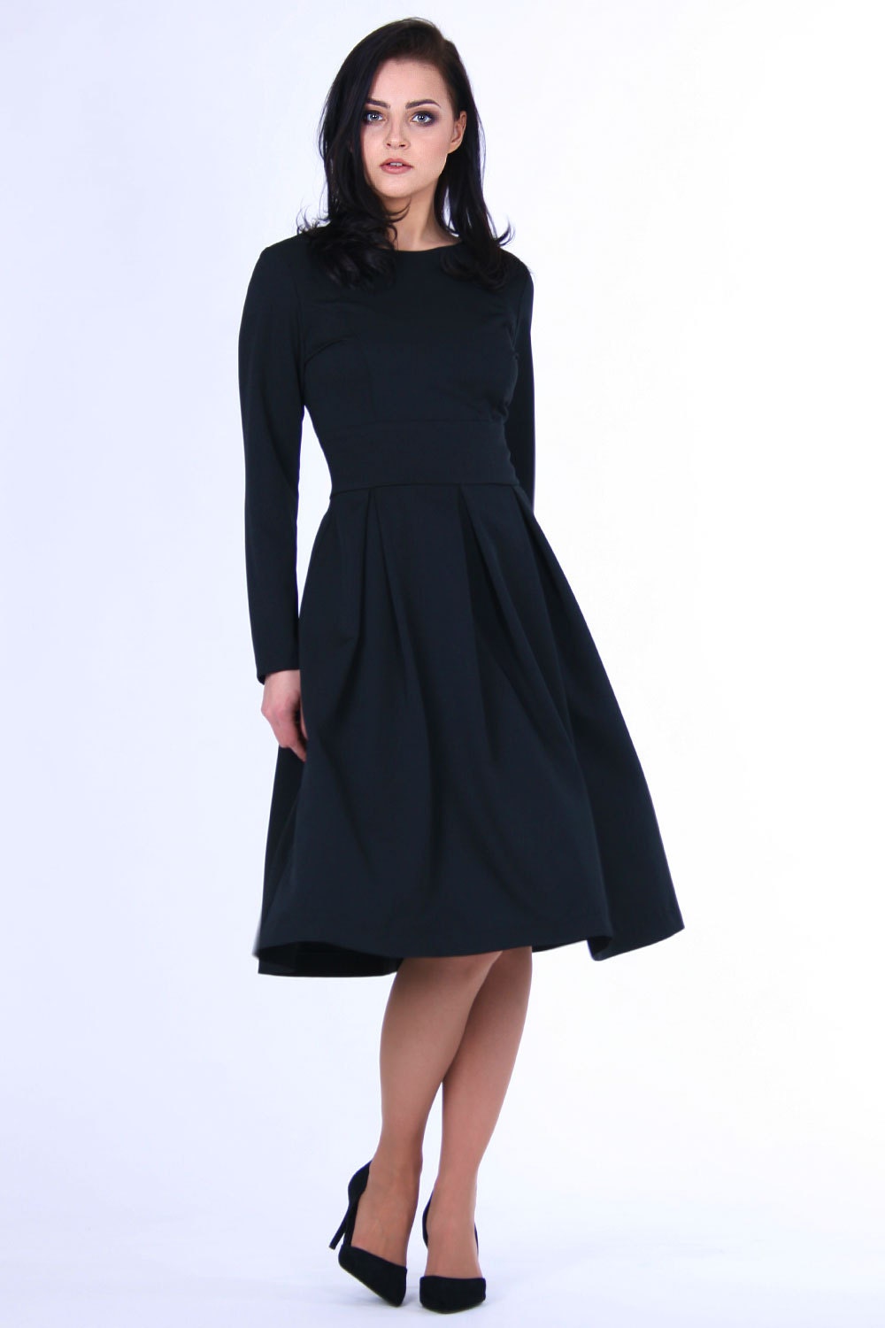 Plus Size Clothing Black Dress Midi Dress Formal Dress