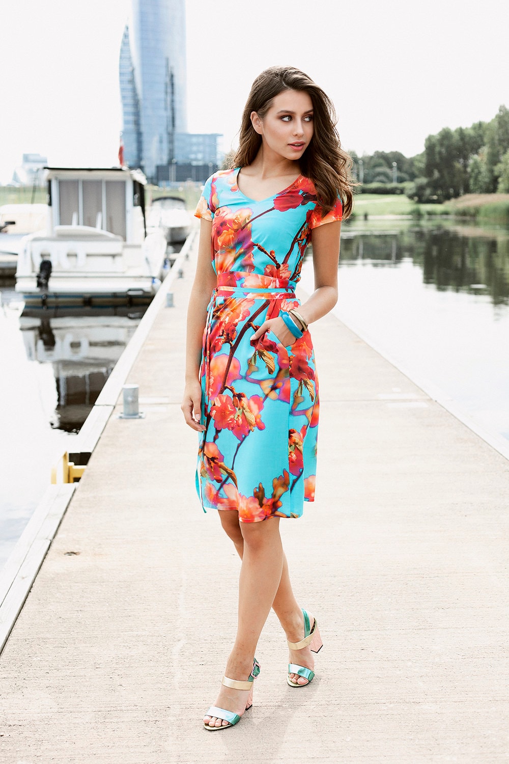 Women Floral Dress, Romantic Dress, Printed Dress, Pattern Dress, Plus Size Clothing,Sun Dress, Summer Dress