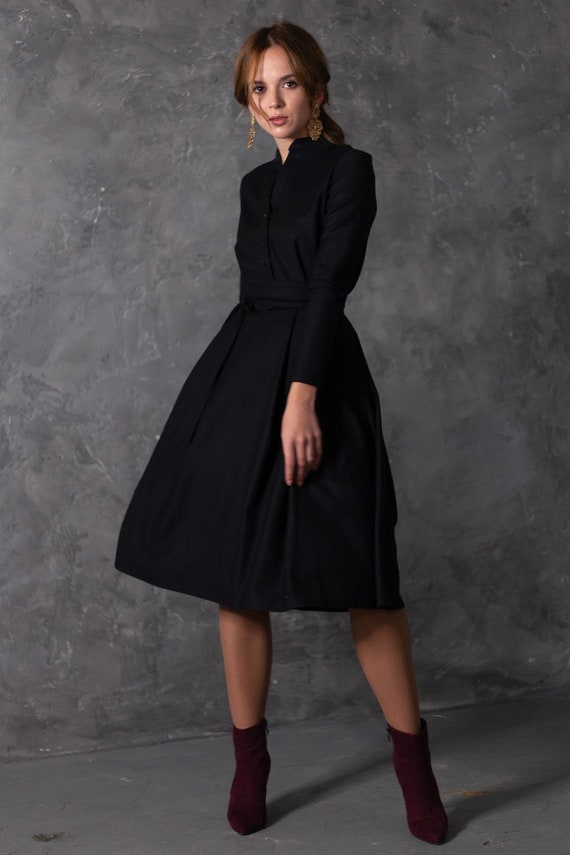 Wool Dress, Winter Dress, Plus Size Dress, Midi Dress, Gray Dress, Plus Size Clothing, Party Dress,Evening Dress,Cocktail Dress,1950's Dress Wool Dress, Winter Dress, Plus Size Dress, Midi Dress, Gray Dress, Plus Size Clothing, Party Dress,Evening Dress,Cocktail Dress,1950's Dress