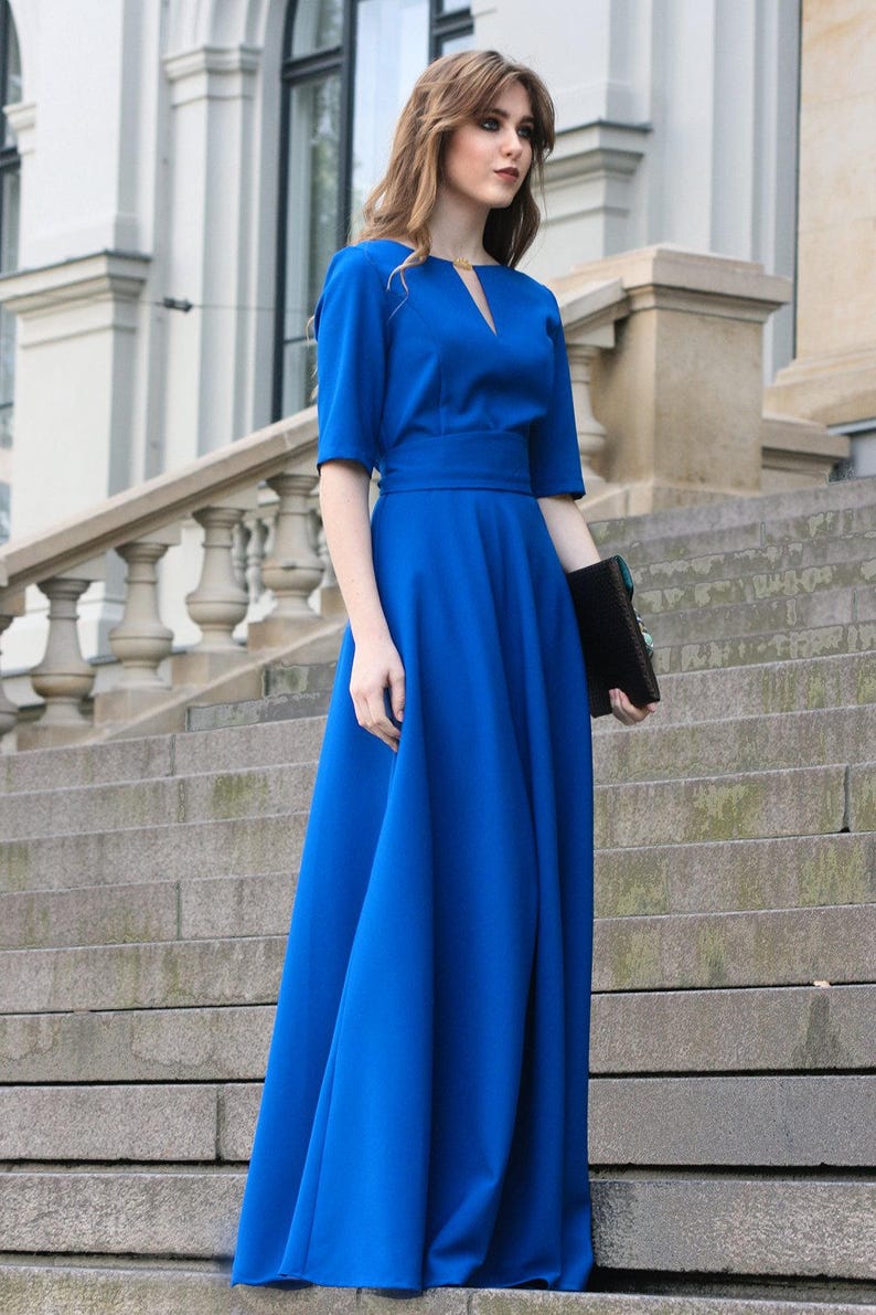 Blue Dress Trendy Plus Size Clothing Ball Gown Dress Etsy