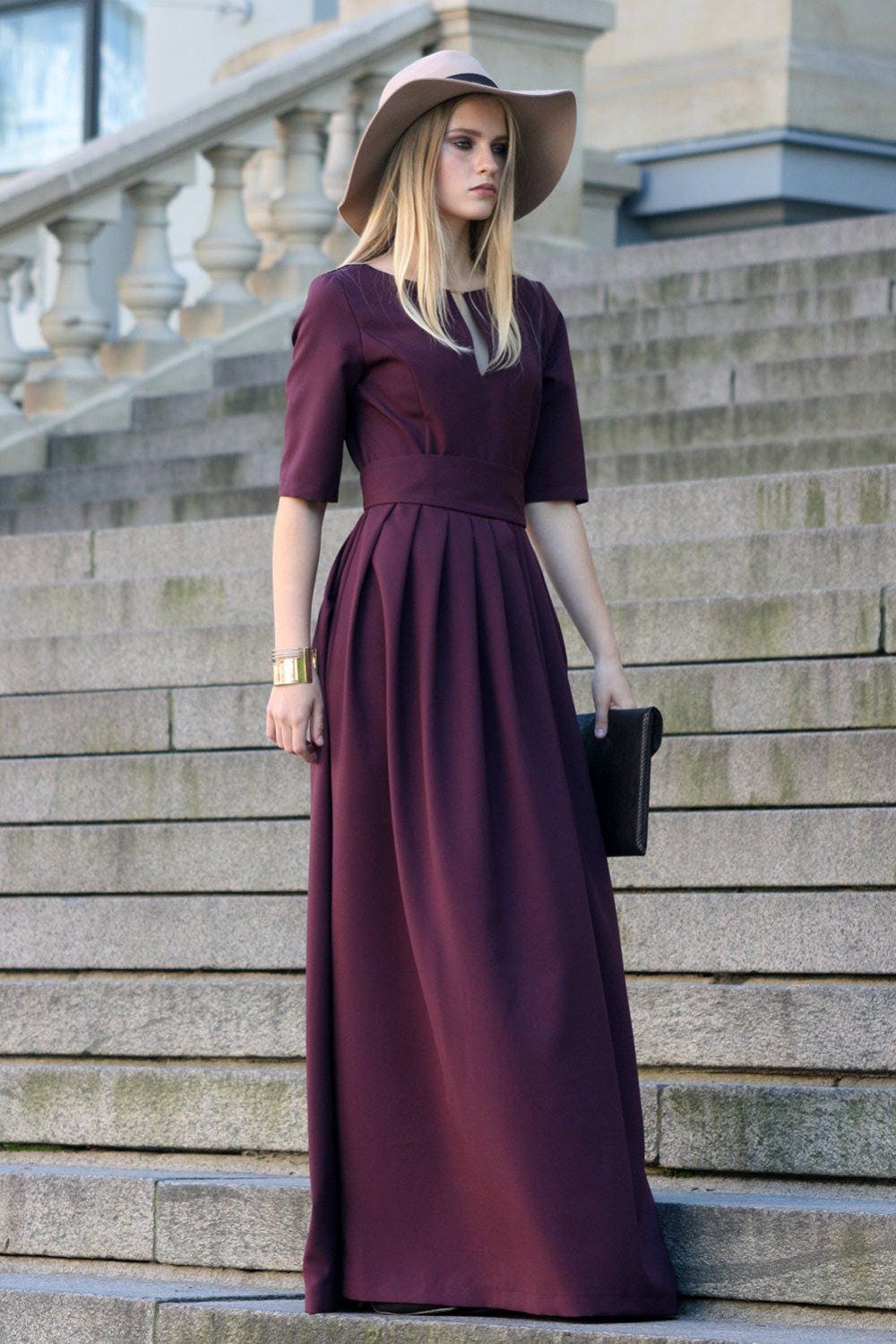 dark purple bridesmaid dresses plus size VOUIAO Women Plus Size Wedding Guest Summer Long Prom Dress A Line Elegant Formal Evening Party Cocktail Bridesmaid Gown Purple 0XL at Amazon Women's Clothing store