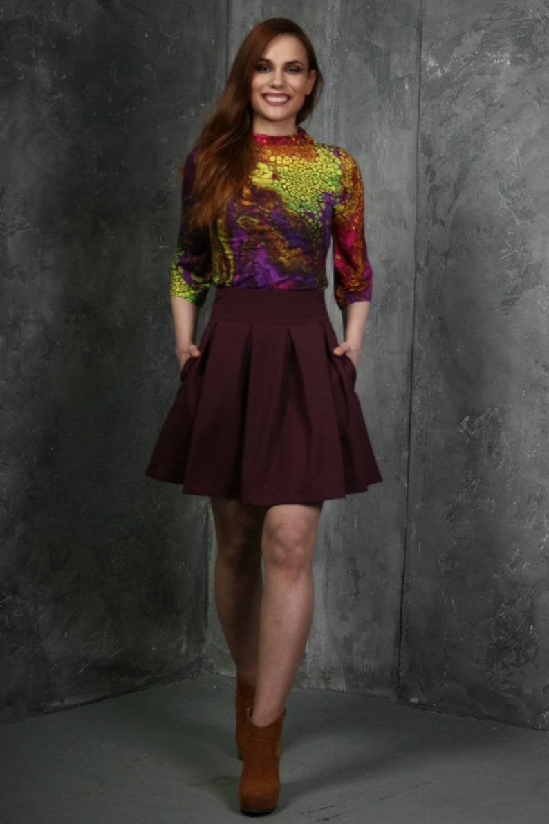 oversized skirts with pockets