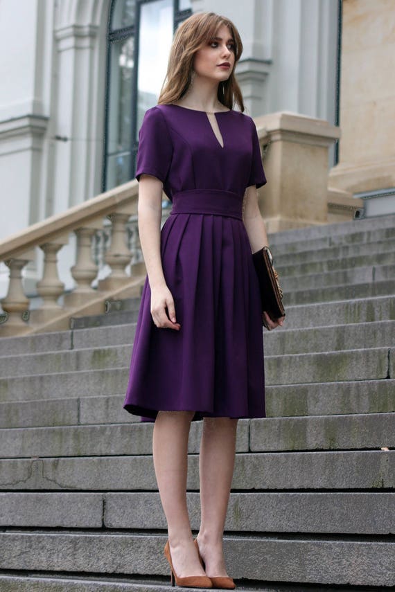 women’s purple dress