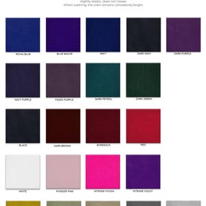 Colour catalog - gabardine stretch