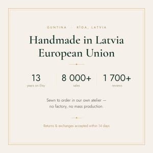 Handmade in Latvia since 2013, over 8000 sales and 1700 reviews