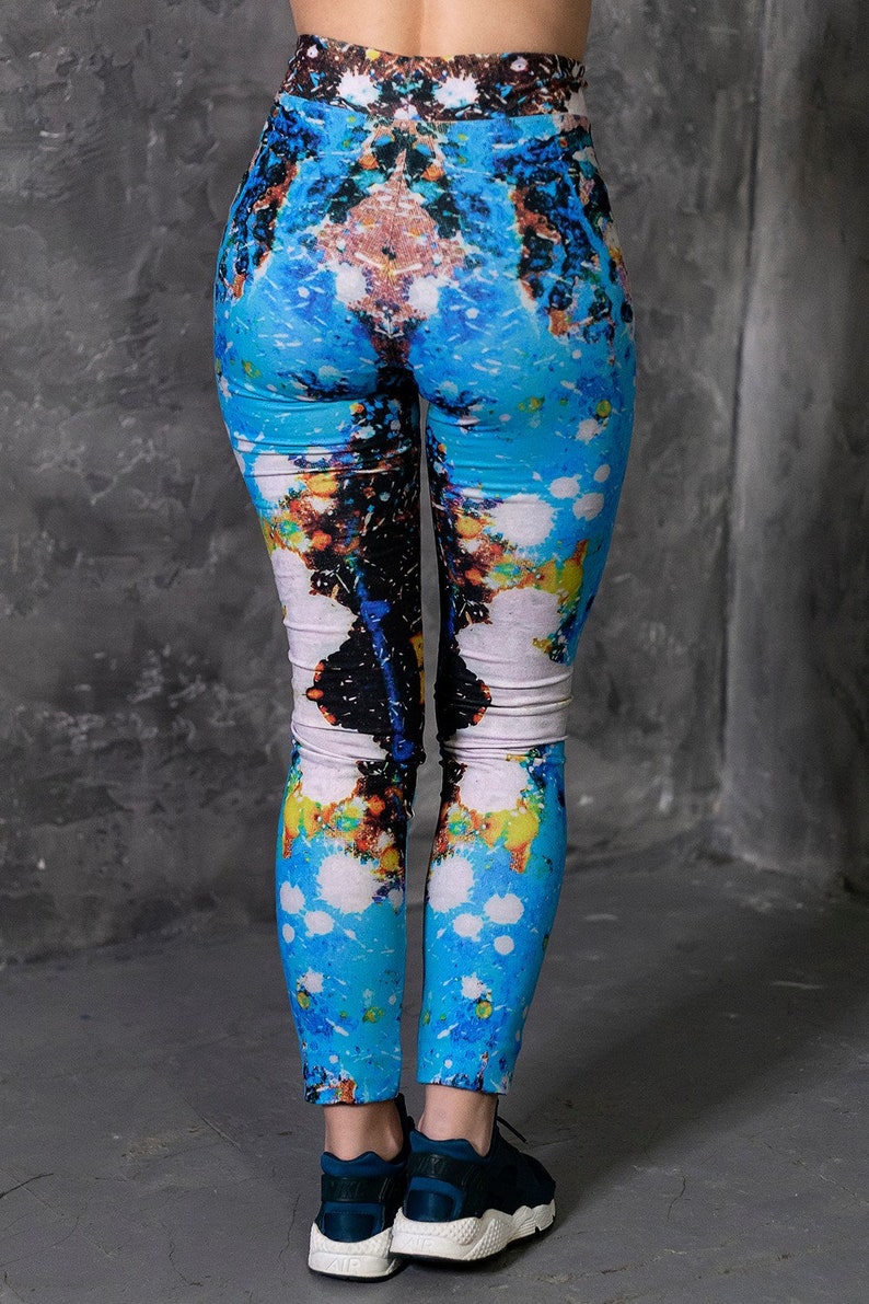 Women Leggings, Yoga Leggings, Colorful Leggings, Sexy Leggings, Summer Leggings, Maxi Leggings, Tight Pants, Festival Clothing, Oversized image 4