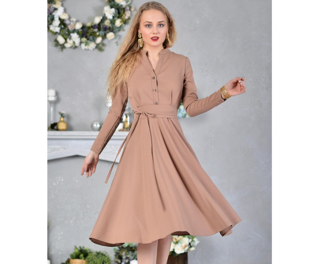 【elfelfelf Archives】 LACE LINED DRESS (2色) ☆大人気☆ Winter Dress, A Line Dress, Pinup Dress, Circle Dress, Light