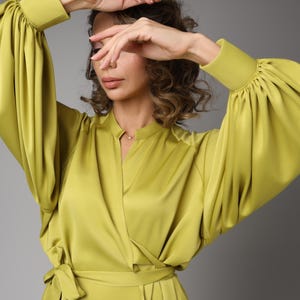 Vivo Ajani Blouse - Olive main image 1