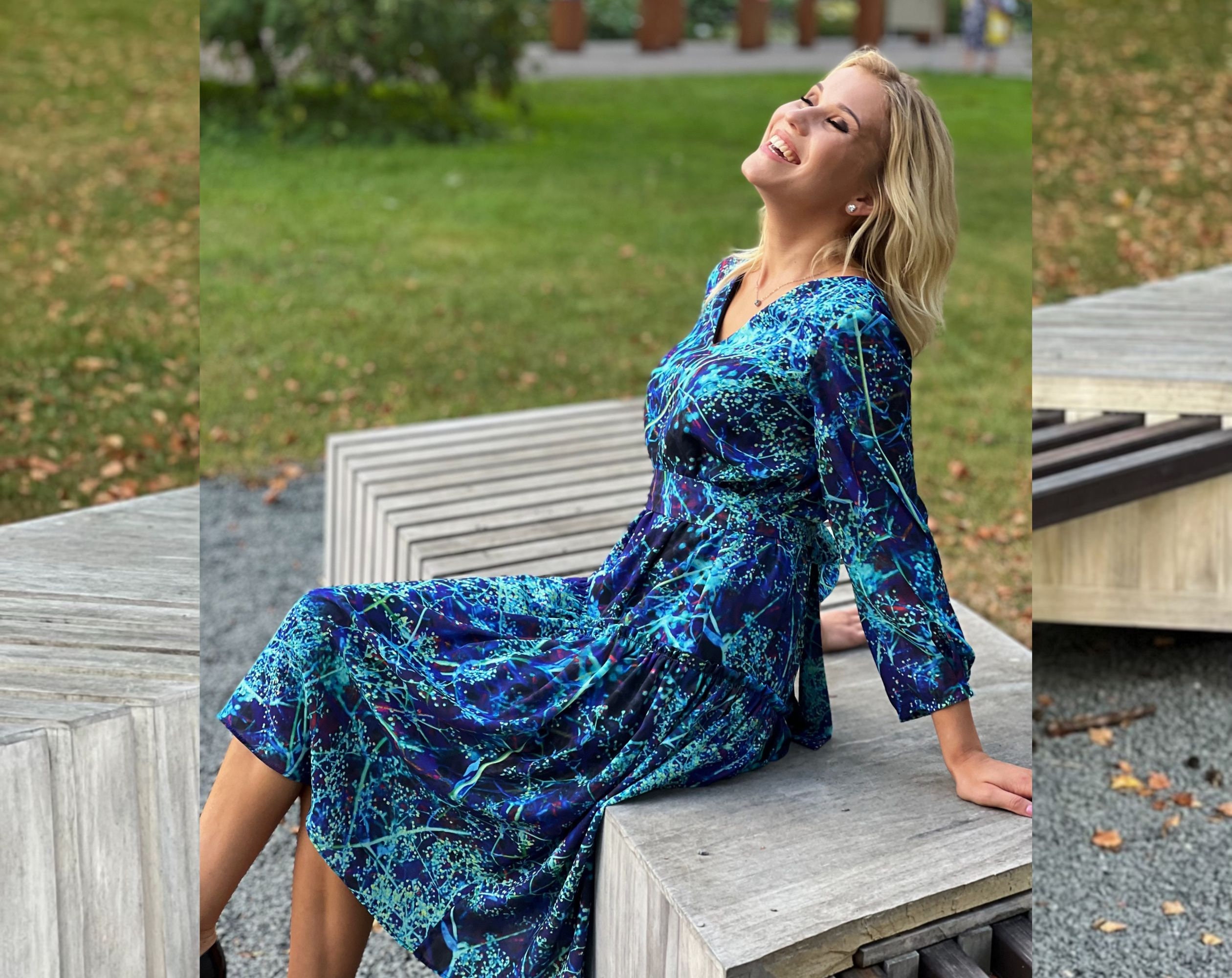 Long sleeve summer midi dresses hot sale